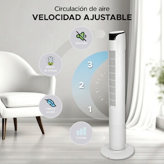 Foto 2 | Ventilador de Torre 46'' Sky Care Blanco Frescura y Estilo en un Solo Equipo