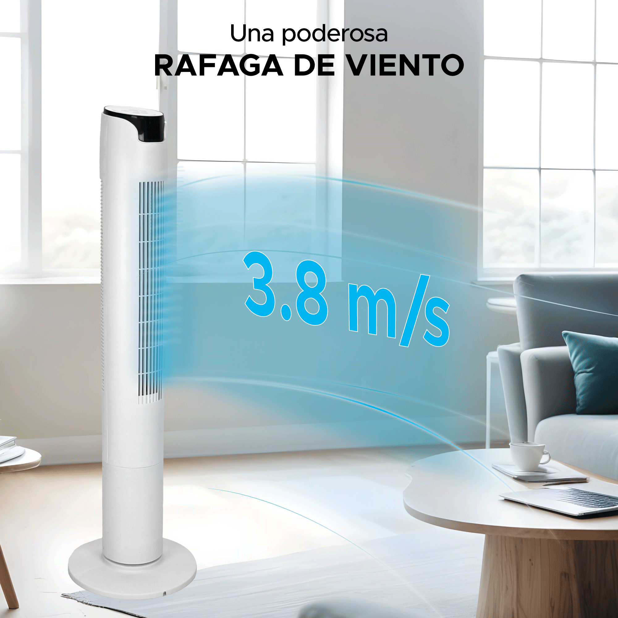 Foto 4 pulgar | Abanico De Torre 46'' Sky Care En Color Blanco – Frescura Y Estilo En Un Solo Equipo