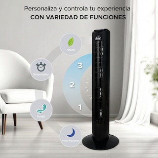 Foto 2 | Ventilador de Torre 32 Pulgadas Sky Care Negro
