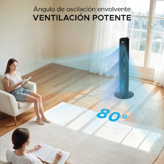 Foto 5 | Ventilador de Torre 32 Pulgadas Sky Care Negro