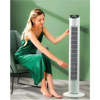 Foto 2 | Ventilador De Torre 32'' Con Cable De 190 Cm Y 127v