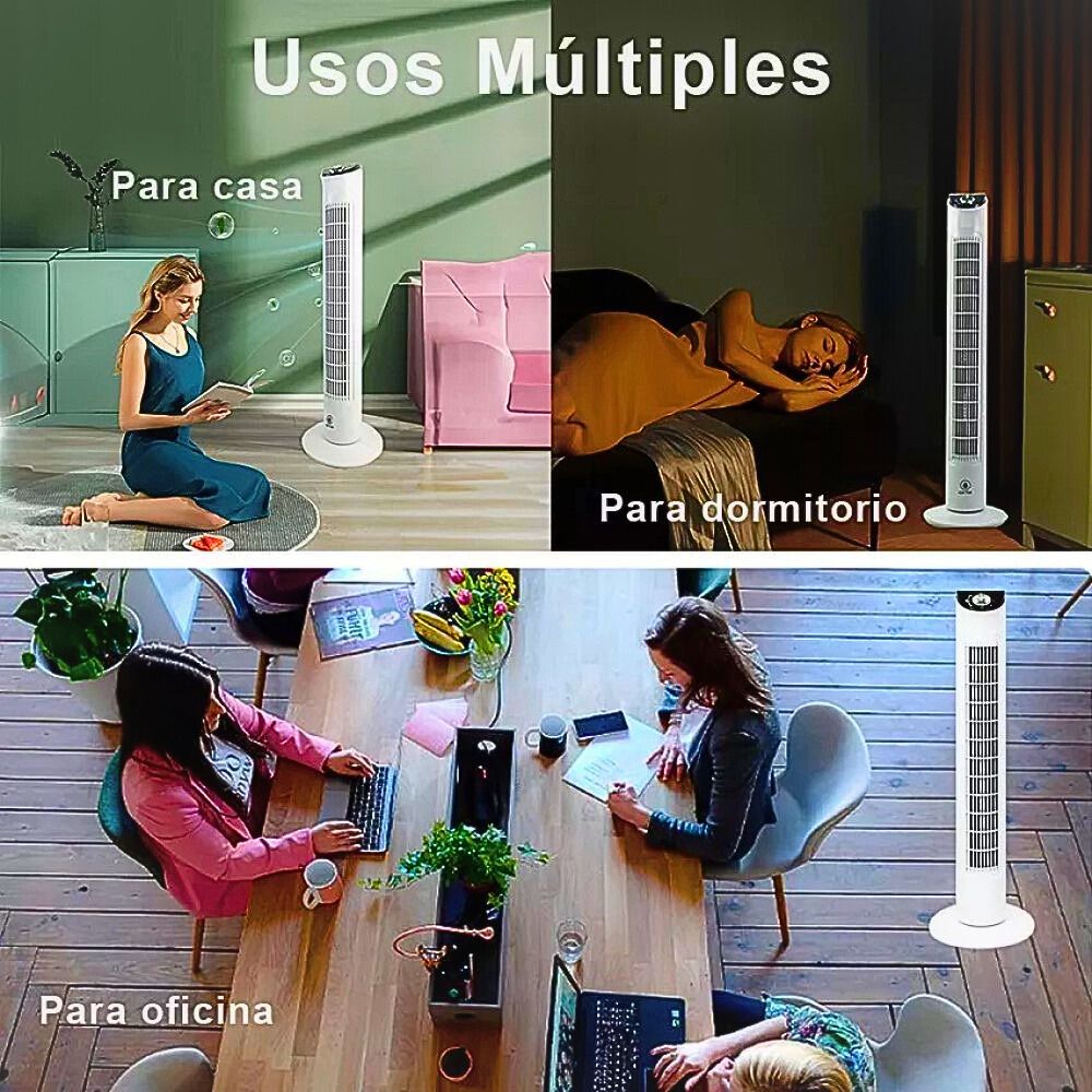 Foto 3 | Ventilador De Torre 32'' Con Cable De 190 Cm Y 127v