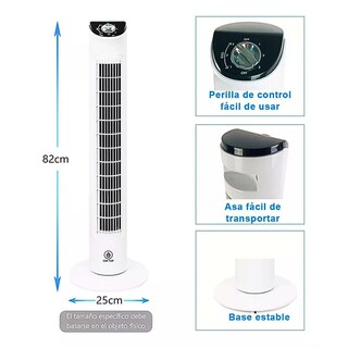 Foto 4 | Ventilador De Torre 32'' Con Cable De 190 Cm Y 127v