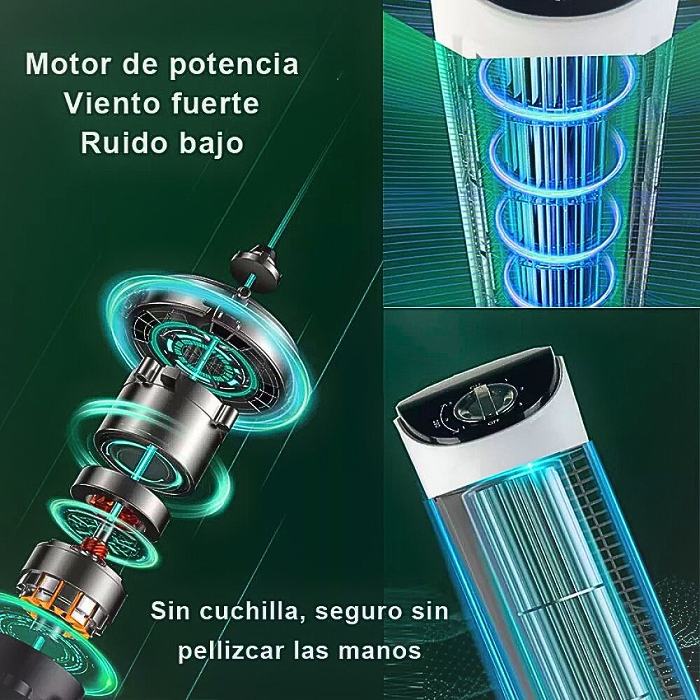 Foto 6 pulgar | Ventilador De Torre 32'' Con Cable De 190 Cm Y 127v