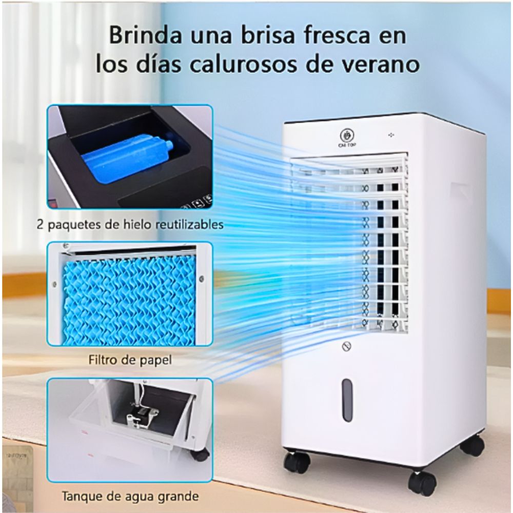 Foto 5 pulgar | Calefactor Eléctrico y Enfriador De Aire Ventilador 4 En 1
