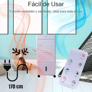 Foto 7 | Calefactor Eléctrico y Enfriador De Aire Ventilador 4 En 1