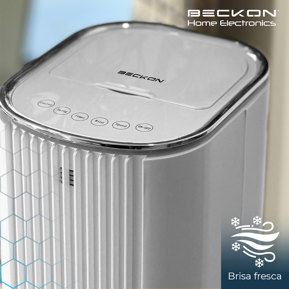 Foto 8 pulgar | Ventilador De Torre Brisa Fresca Beckon 2 En 1 De 106cm De Alto +control Remoto +oscilación +modos De Uso +temporizador