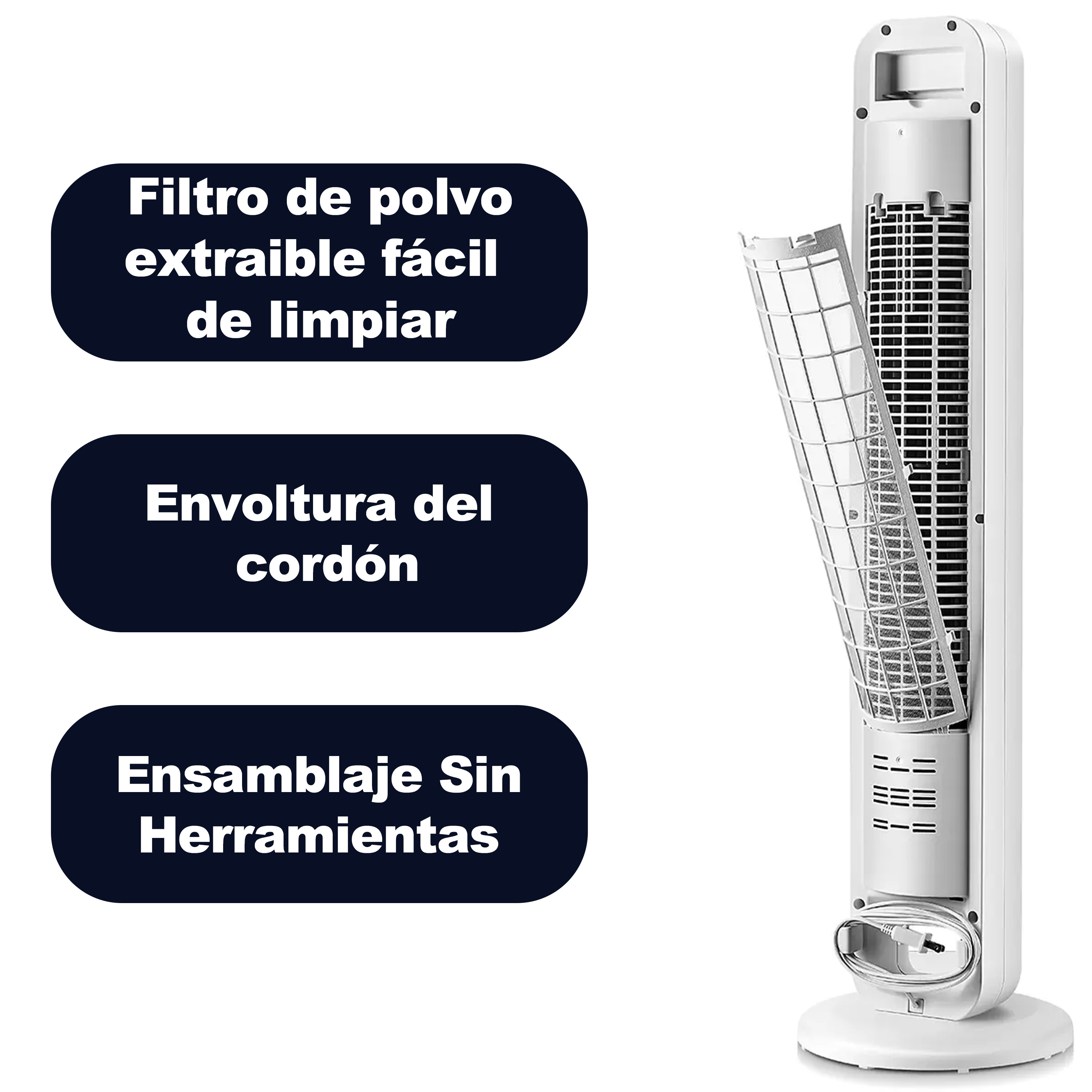 Foto 6 pulgar | Ventilador de Torre Omnibreeze 4 Velocidades  Smart Wifi