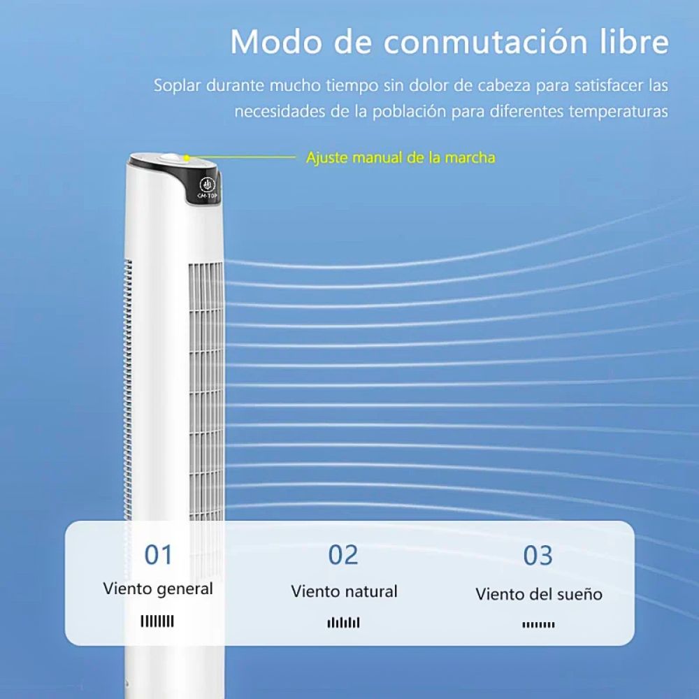 Foto 4 pulgar | Ventilador de Torre Silencioso de 92 cm