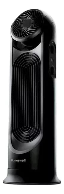 Ventilador Aire Acondicionado Oscilante de Torre Honeywell Turbo Force Negro 26 cm
