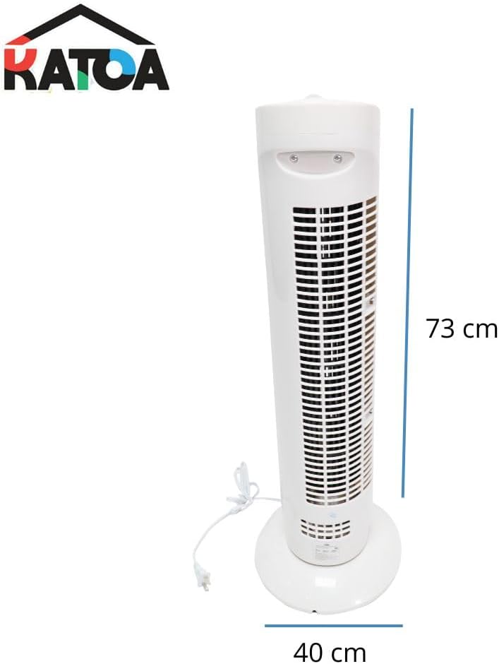 Foto 4 pulgar | Katoa Ventilador De Torre 29” Con 3 Velocidades Silencioso Y Compacto Para Interiores