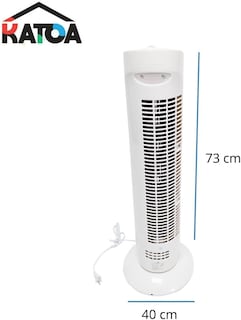 Foto 3 | Katoa Ventilador De Torre 29” Con 3 Velocidades Silencioso Y Compacto Para Interiores