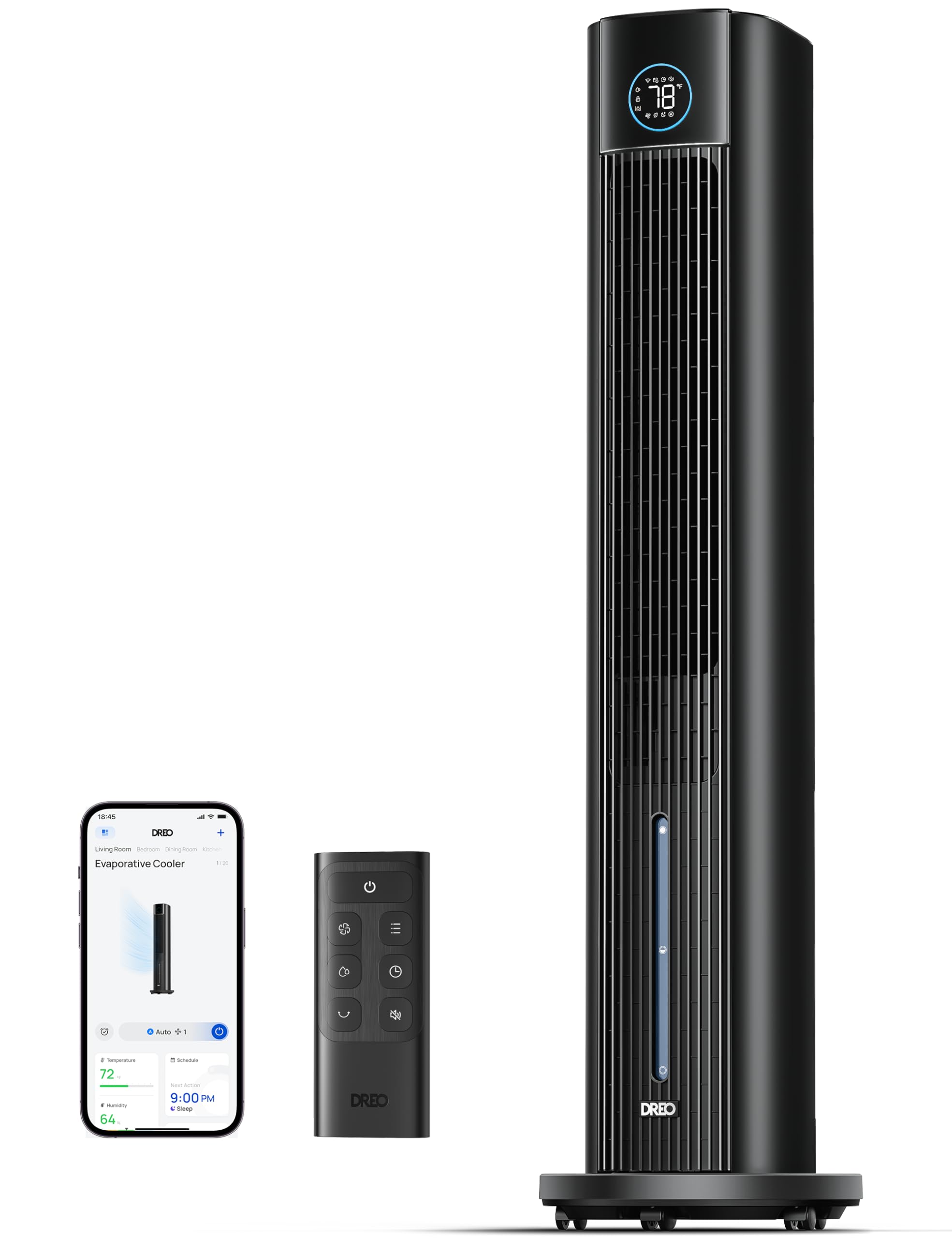 Tower Fan Dreo 2025, 43 Ventiladores De Refrigeración Mejorados, 6l, Oscilantes De 85° - Venta Internacional.