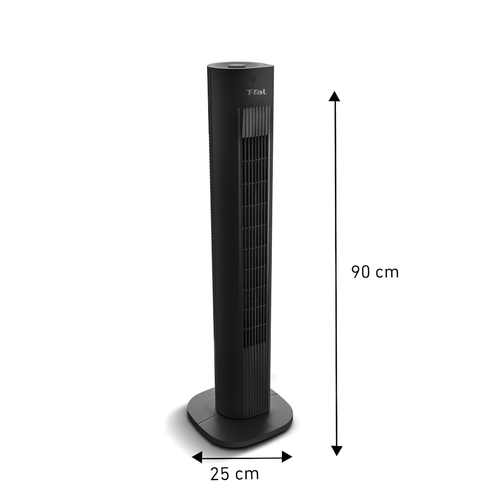 Foto 3 pulgar | Ventilador de Torre 3 Vel 90 Cm Negro T-fal Ve5300x0