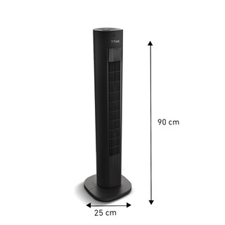 Foto 2 | Ventilador de Torre 3 Vel 90 Cm Negro T-fal Ve5300x0