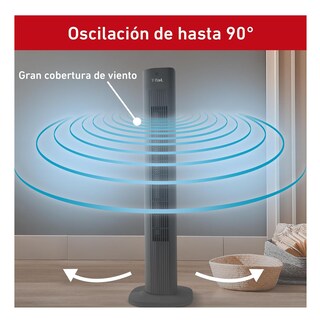 Foto 4 | Ventilador de Torre 3 Vel 90 Cm Negro T-fal Ve5300x0