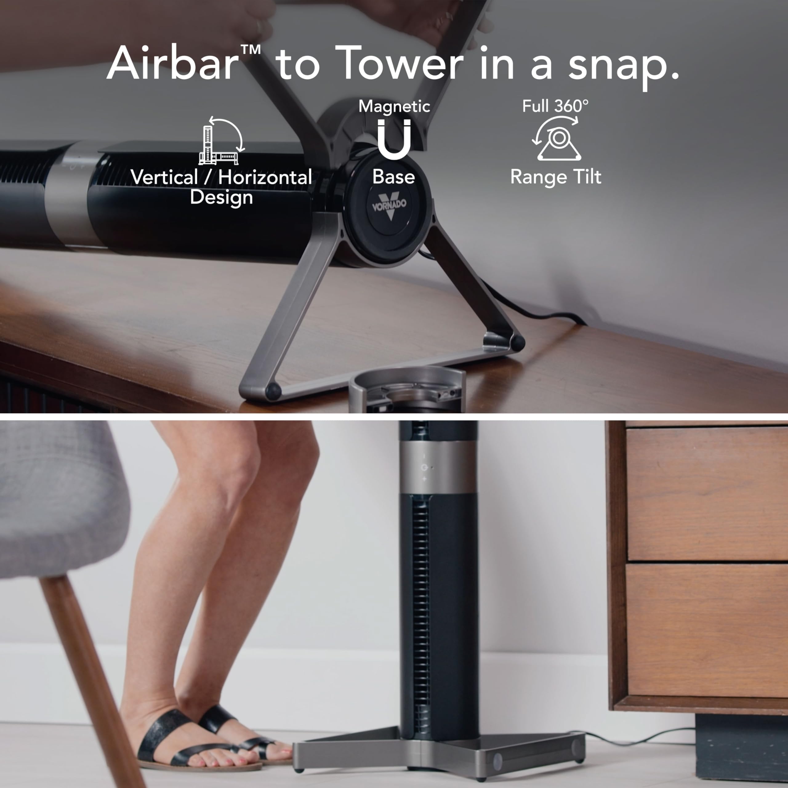 Foto 4 pulgar | Ventilador Tipo Torre Vornado Airbar 4 | 35 Con Mando A Distancia, Color Negro - Venta Internacional.