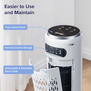 Foto 7 | Ventilador Tipo Torre Levoit De 36 Pulgadas, 5 Velocidades, 4 Modos, Temporizador De 12 Horas, Blanco - Venta Intern