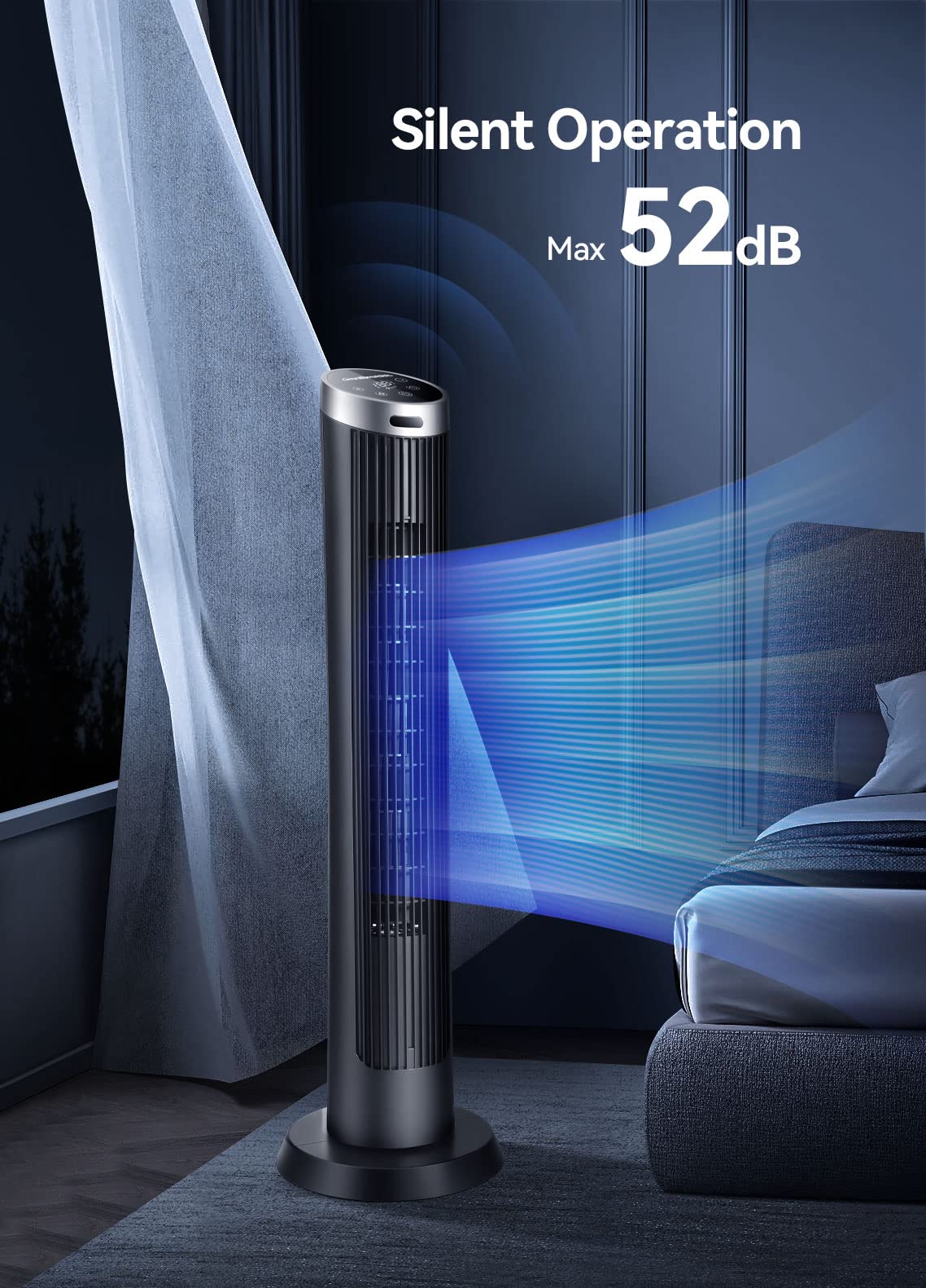 Foto 2 | Ventilador De Torre Omnibreeze Digital Electric De 36 Pulgadas Con Control Remoto - Venta Internacional.