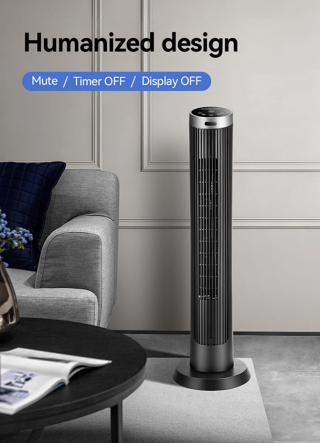 Foto 3 | Ventilador De Torre Omnibreeze Digital Electric De 36 Pulgadas Con Control Remoto - Venta Internacional.