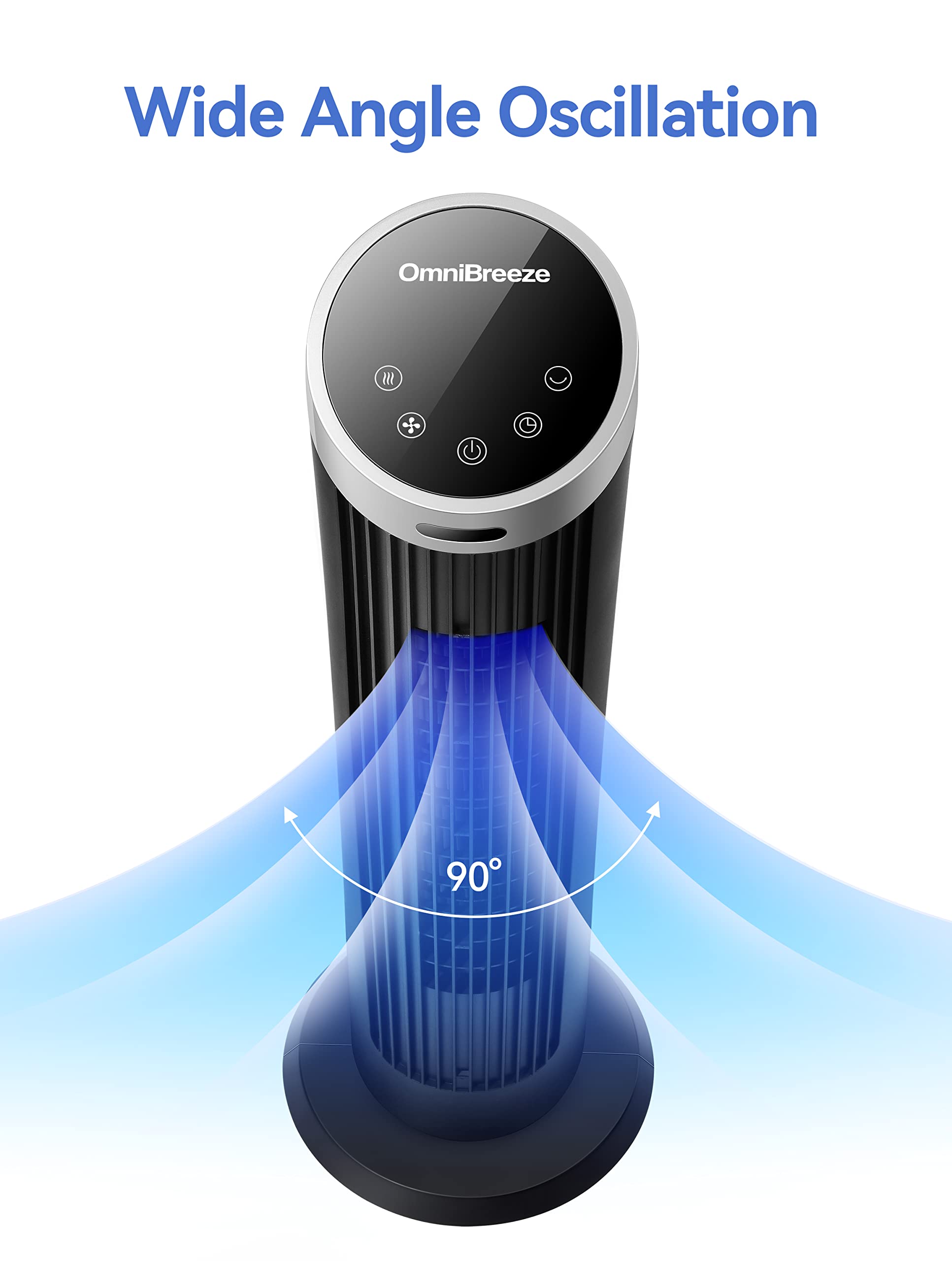 Foto 6 pulgar | Ventilador De Torre Omnibreeze Digital Electric De 36 Pulgadas Con Control Remoto - Venta Internacional.