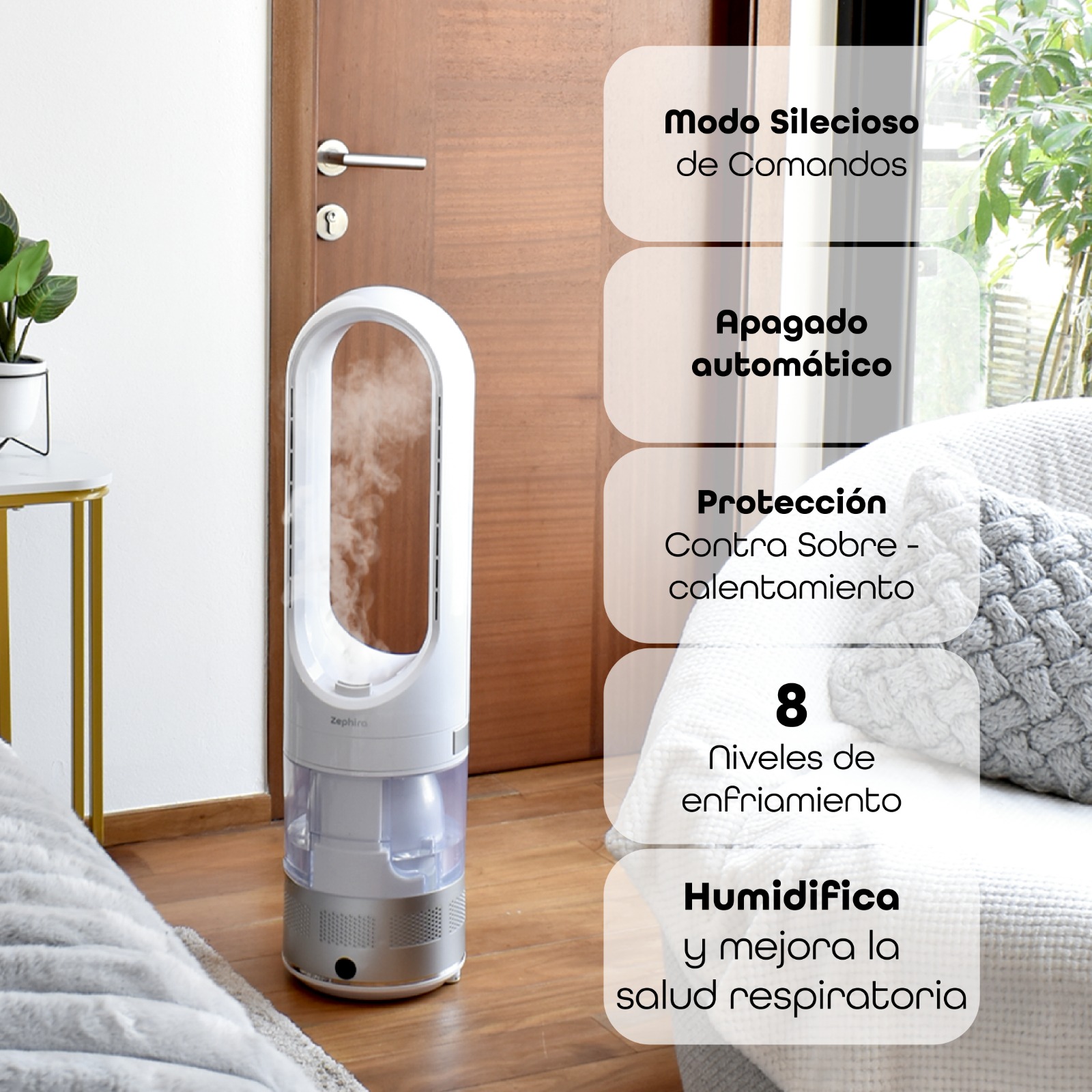 Foto 4 pulgar | Ventilador con Humidificador Zephira Lumiair