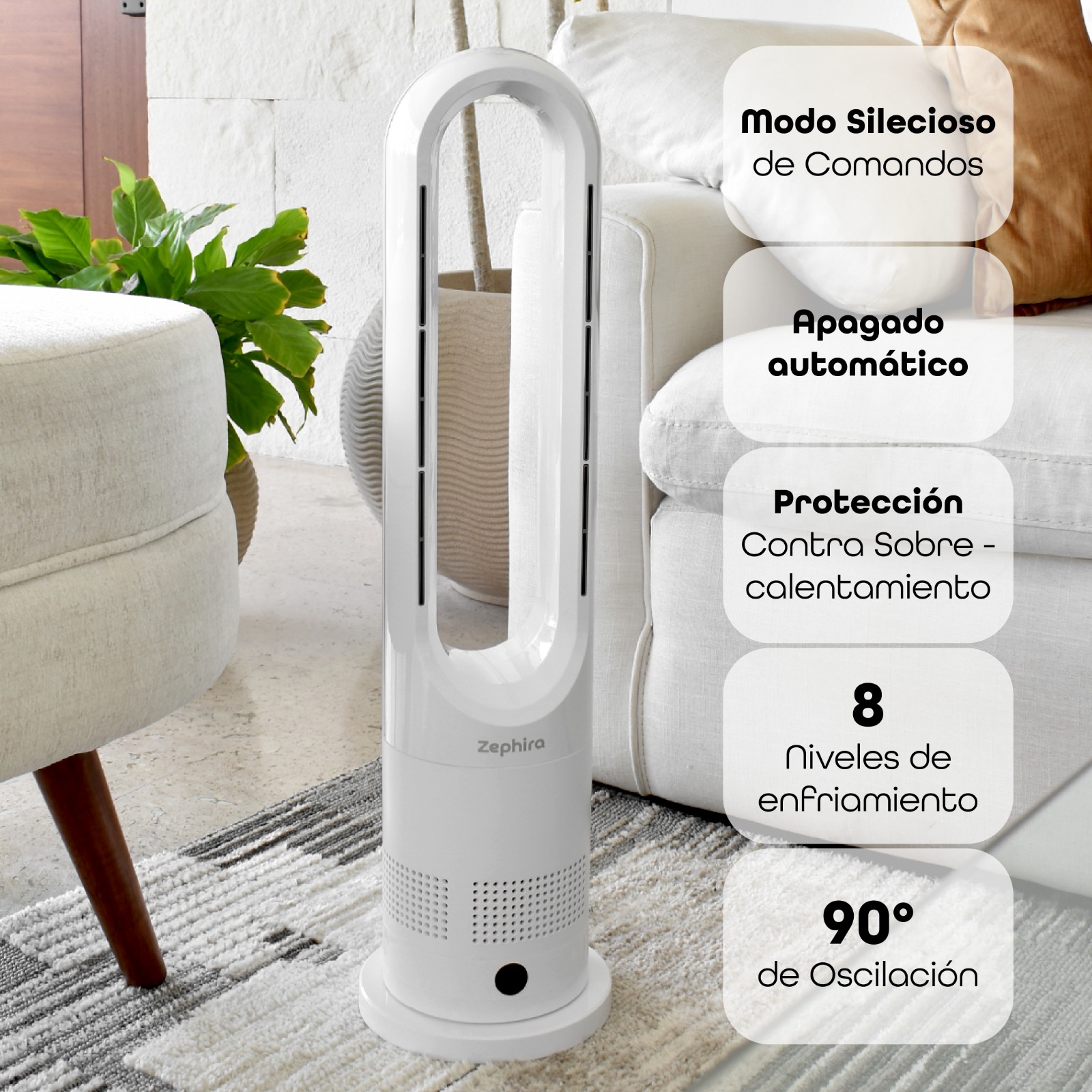 Foto 4 | Ventilador de Torre Zephira Airhaven Silencioso