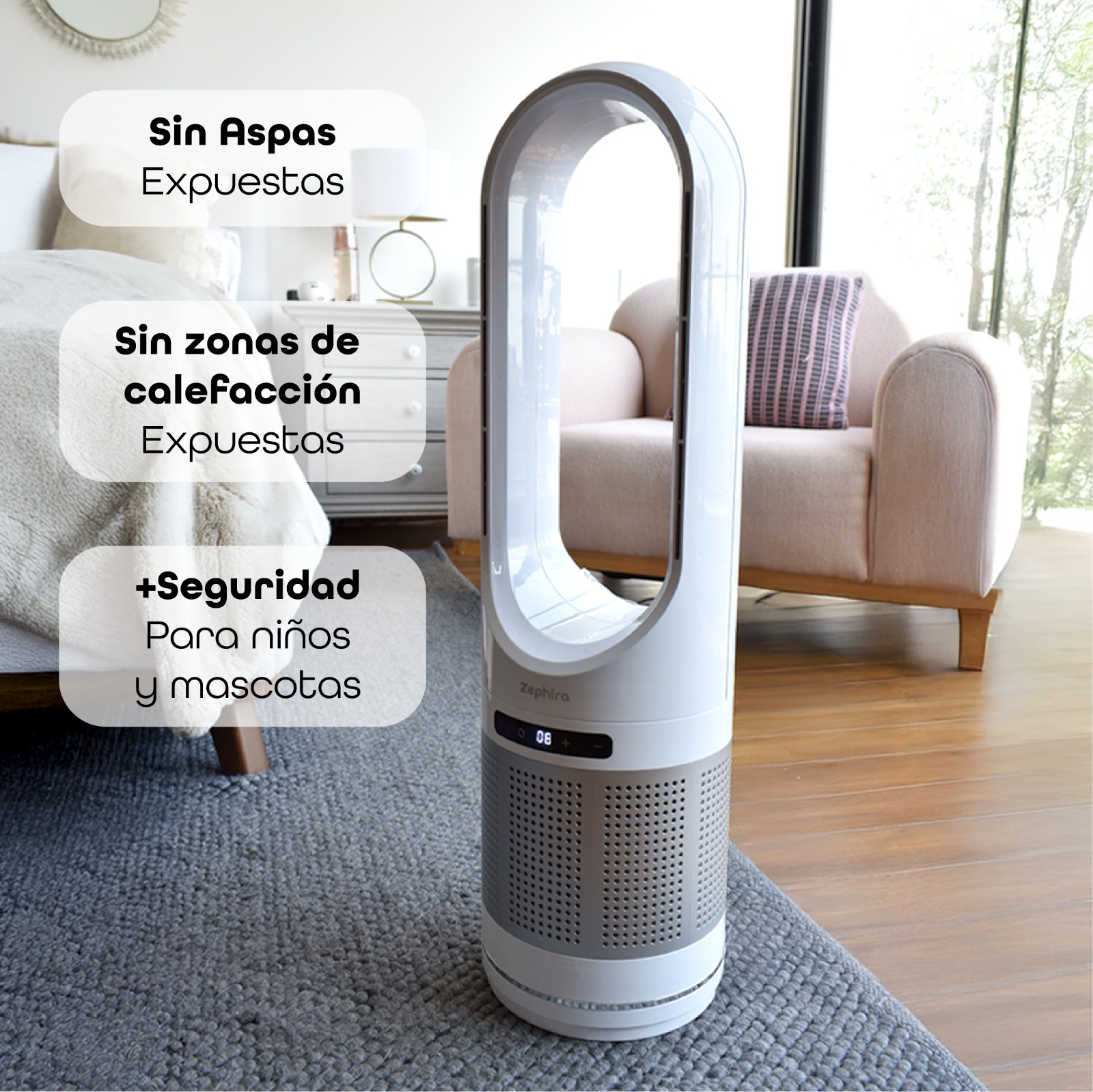 Foto 6 pulgar | Ventilador Zephira Zephyrair Pro Climatizador Inteligente Ahorro de Energía