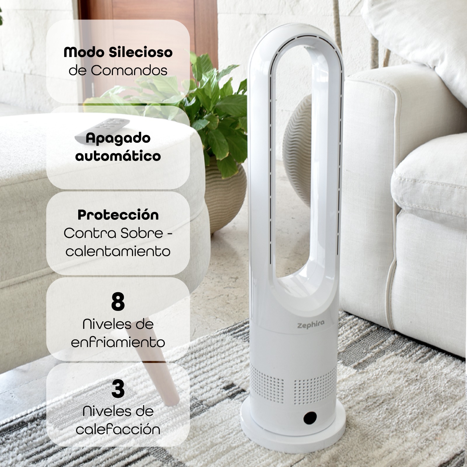 Foto 5 pulgar | Ventilador  de Torre Zephyrair 2 En 1