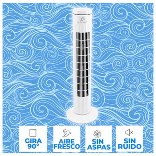 Foto 4 | Ventilador De Torre De 29'' Con 3 Velocidades Y Giro De 90 Grados Color Blanco