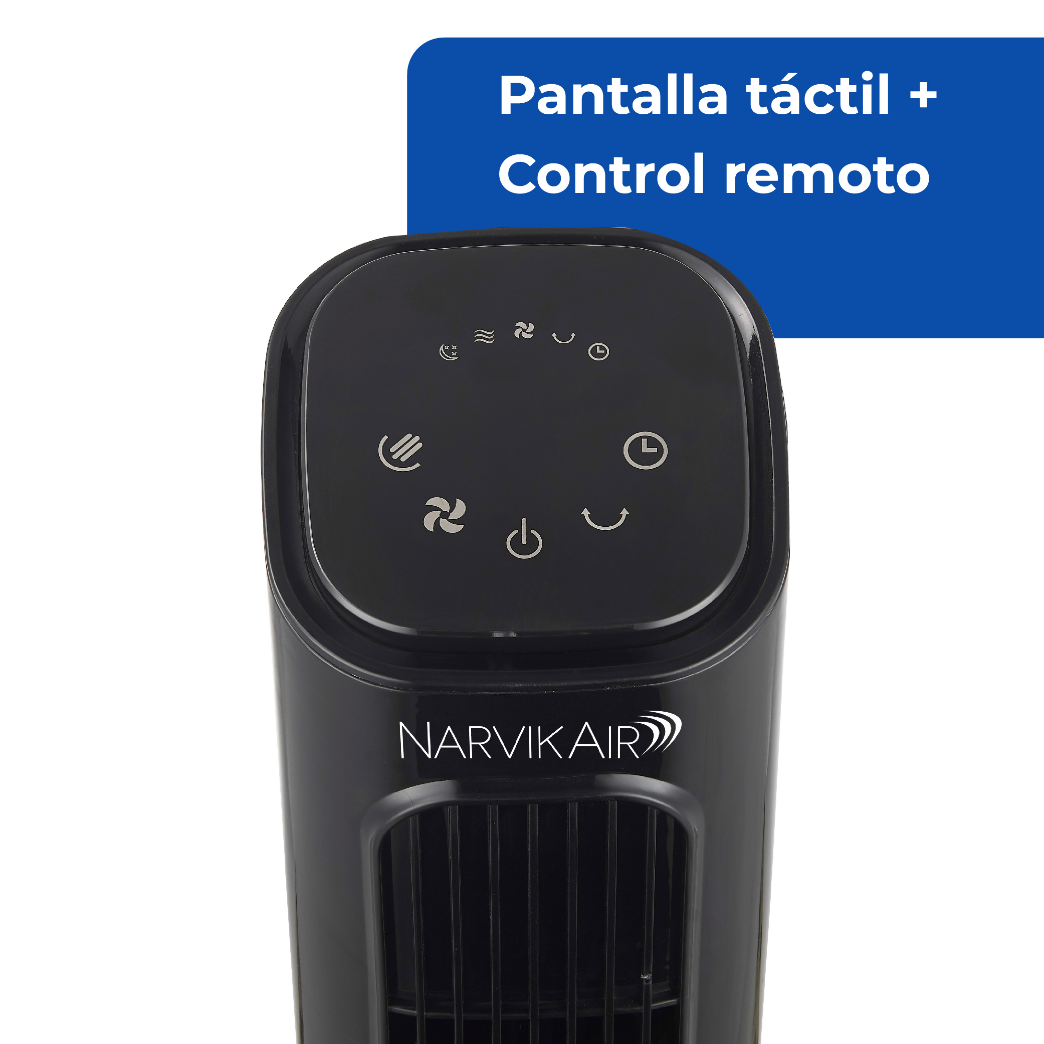 Foto 3 pulgar | Ventilador De Torre Narvik Con Control Remoto De 32 Pulgadas, Panel Touch, 3 Velocidades, Oscilación De 50°