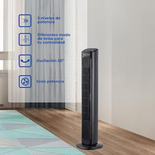 Foto 3 | Ventilador De Torre Narvik Con Control Remoto De 32 Pulgadas, Panel Touch, 3 Velocidades, Oscilación De 50°