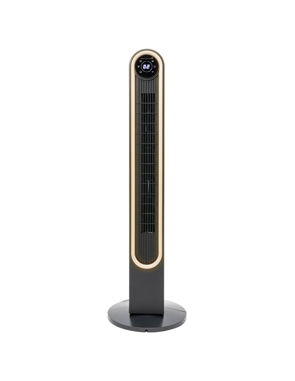 Ventilador De Torre Narvik Na5042 Con Control Remoto Y Luz Led, 42 Pulgadas, 4 Velocidades, Oscilación De 130°, Pan