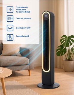 Foto 6 | Ventilador De Torre Narvik Na5042 Con Control Remoto Y Luz Led, 42 Pulgadas, 4 Velocidades, Oscilación De 130°, Pan
