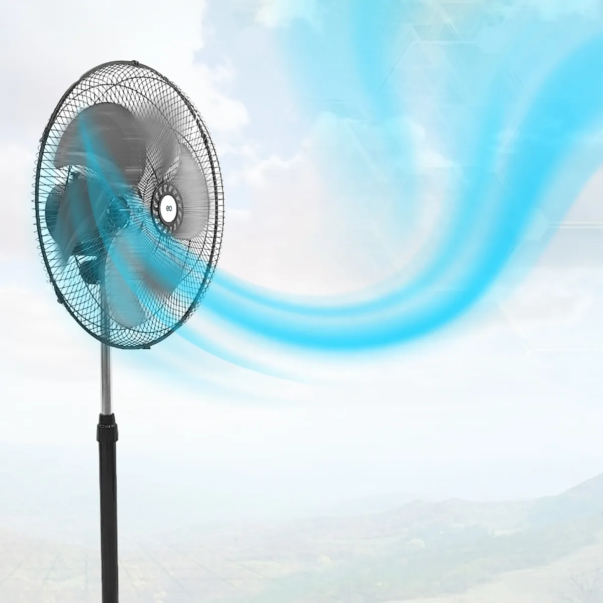 Foto 4 pulgar | Ventilador de Pedestal  18'' Negro