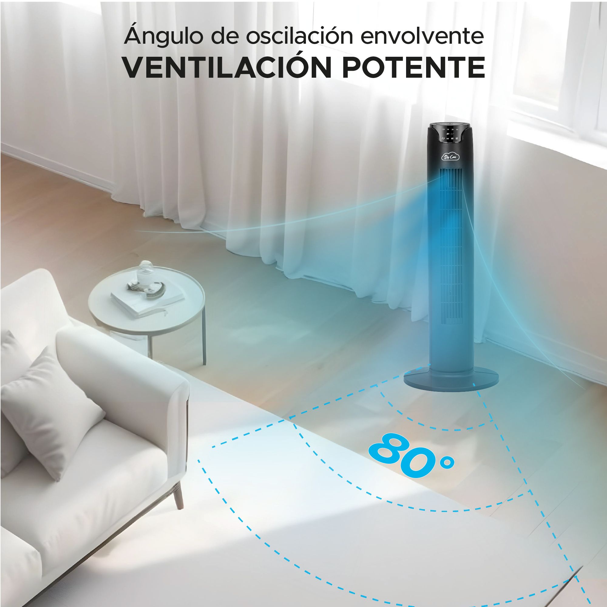 Foto 8 pulgar | Set De 2 Ventiladores De Torre Sky Care De 36 Pulgadas