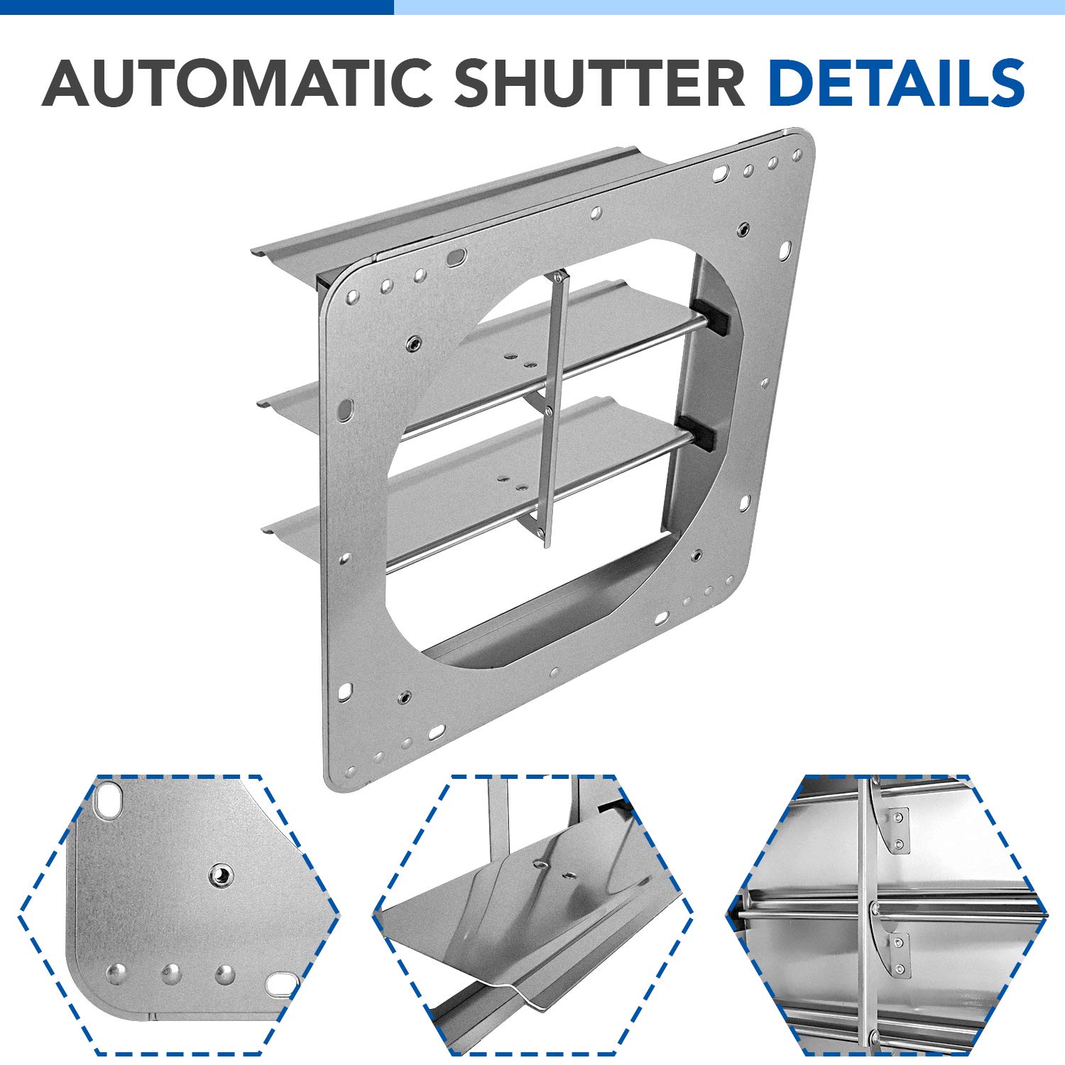 Foto 8 pulgar | Shutter Louver Vent Ipower De Aluminio Cuadrado De 14 Pulgadas, Paquete De 2 Unidades - Venta Internacional.