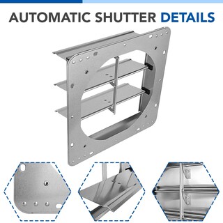 Foto 7 | Shutter Louver Vent Ipower De Aluminio Cuadrado De 14 Pulgadas, Paquete De 2 Unidades - Venta Internacional.