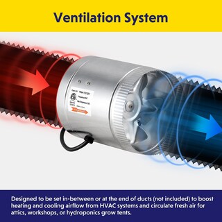 Foto 3 | Ventilador Inline Booster Ipower De 6 Pulgadas, 240 Cfm, Hvac, 37 W, 110 V - Venta Internacional.