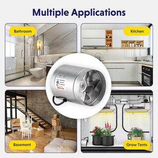 Foto 6 | Ventilador Inline Booster Ipower De 6 Pulgadas, 240 Cfm, Hvac, 37 W, 110 V - Venta Internacional.