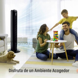 Foto 4 | Magma Life Ventilador De Torre 83 Cm, 3 Velocidades, Oscilación 75°, Silencioso, Ahorro De Energía, Ideal Para