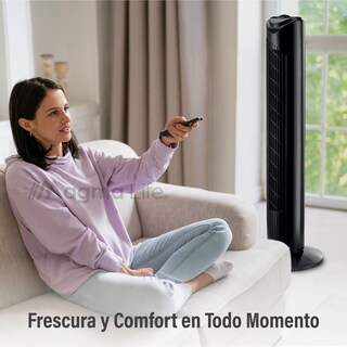 Foto 6 | Magma Life Ventilador De Torre 83 Cm, 3 Velocidades, Oscilación 75°, Silencioso, Ahorro De Energía, Ideal Para