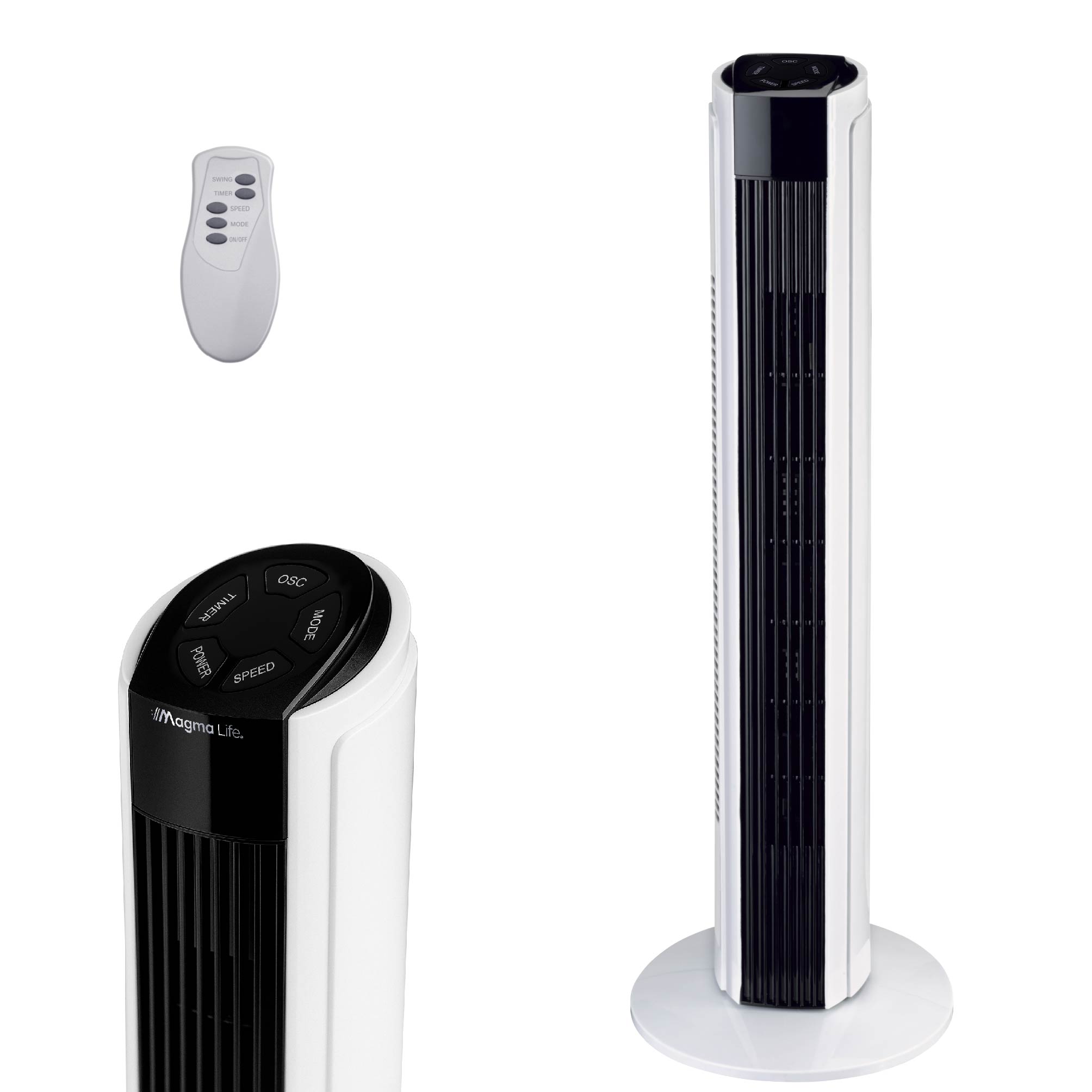 Foto 1 | Magma Life Ventilador De Torre 83 Cm, 3 Velocidades, Oscilación 75°, Silencioso, Temporizador 7.5 H, Panel De Control