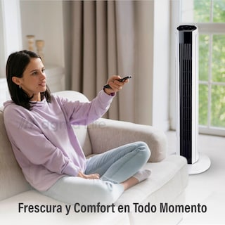Foto 4 | Magma Life Ventilador De Torre 83 Cm, 3 Velocidades, Oscilación 75°, Silencioso, Temporizador 7.5 H, Panel De Control
