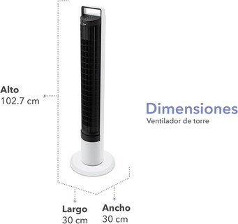 Foto 3 | Ventilador Torre 40.4'' Lavable C/control Rca