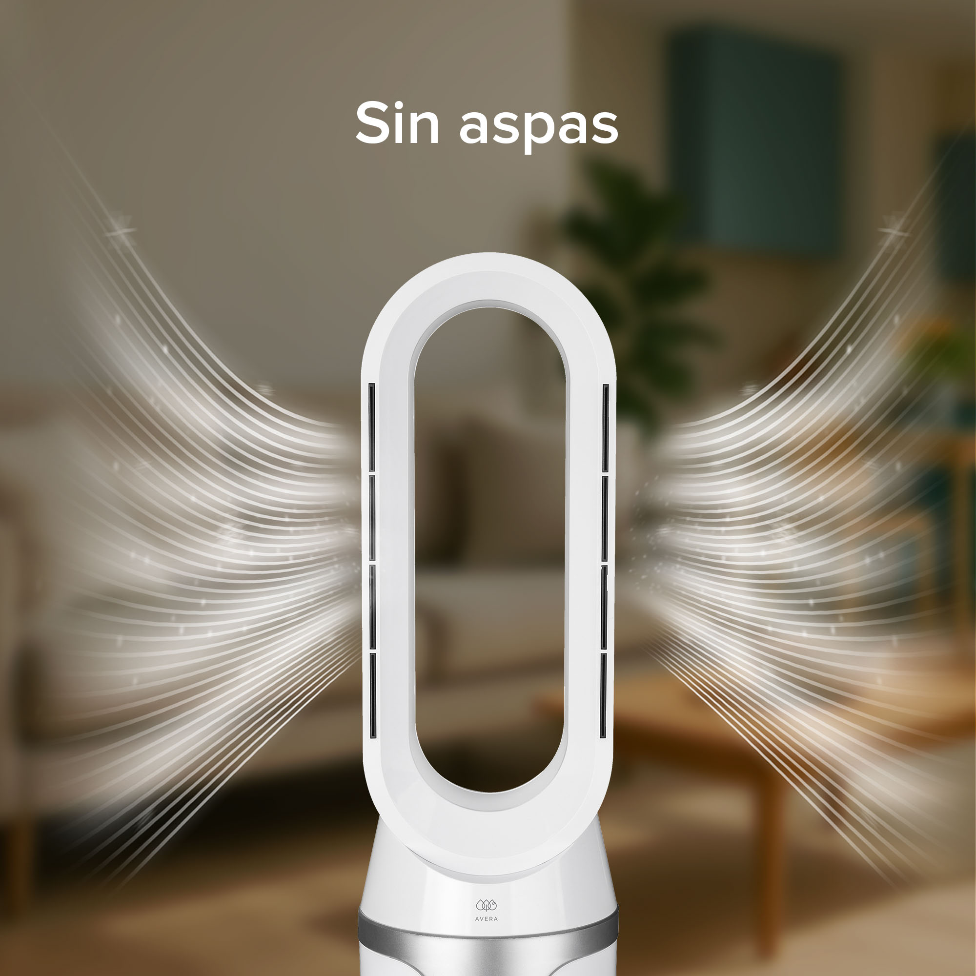 Foto 9 pulgar | Ventilador Calefactor y Purificador de Aire Avera Ventor06 Blanco 3 en 1 8 Velocidades Aire y 3 Niveles de Calefacción