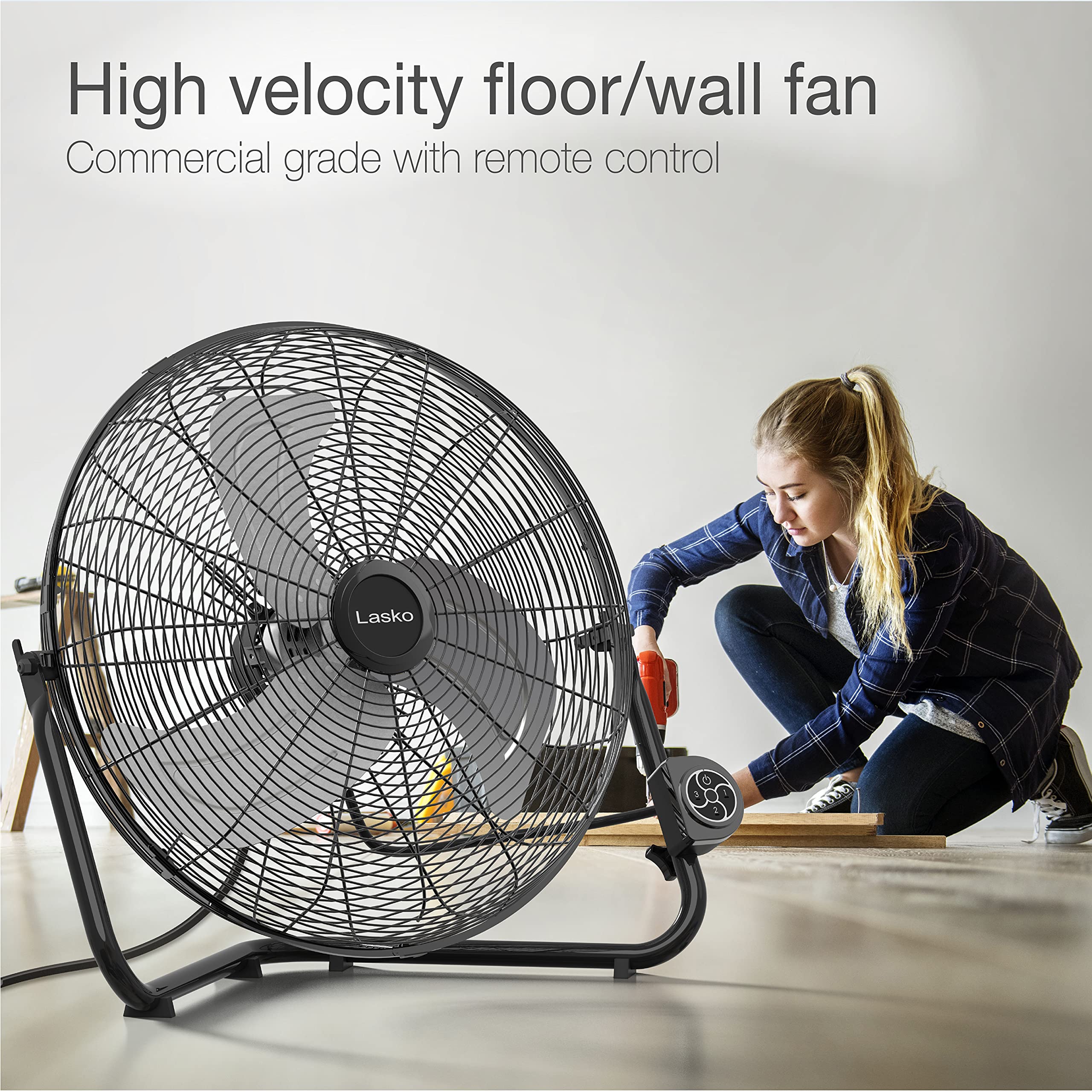 Foto 2 | Ventilador De Alta Velocidad Lasko H20660 De 20 Pulgadas Con Control Remoto - Venta Internacional.