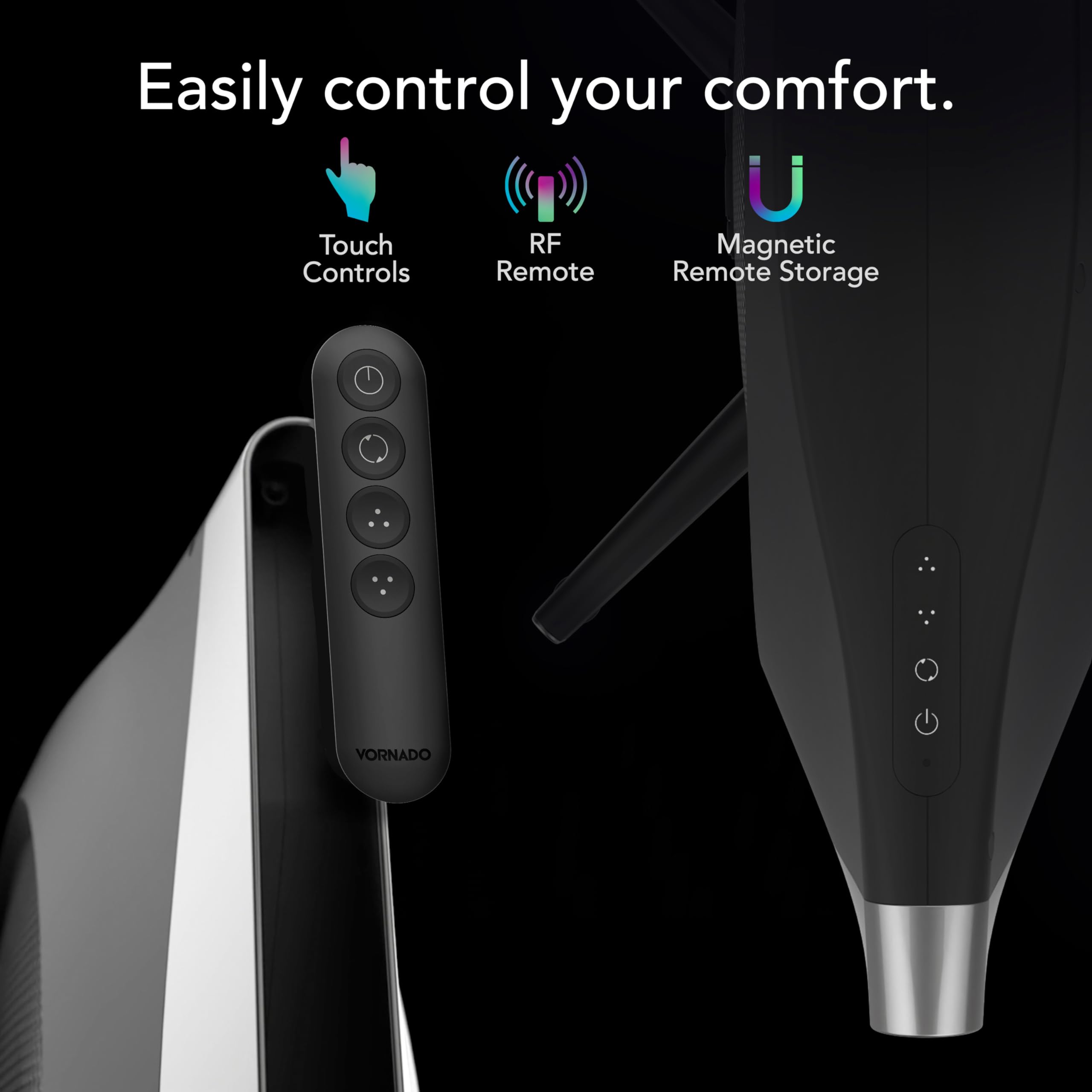 Foto 5 | Ventilador De Torre Vornado Strata Compact Oscilante De 48 Cm Con Control Remoto - Venta Internacional.