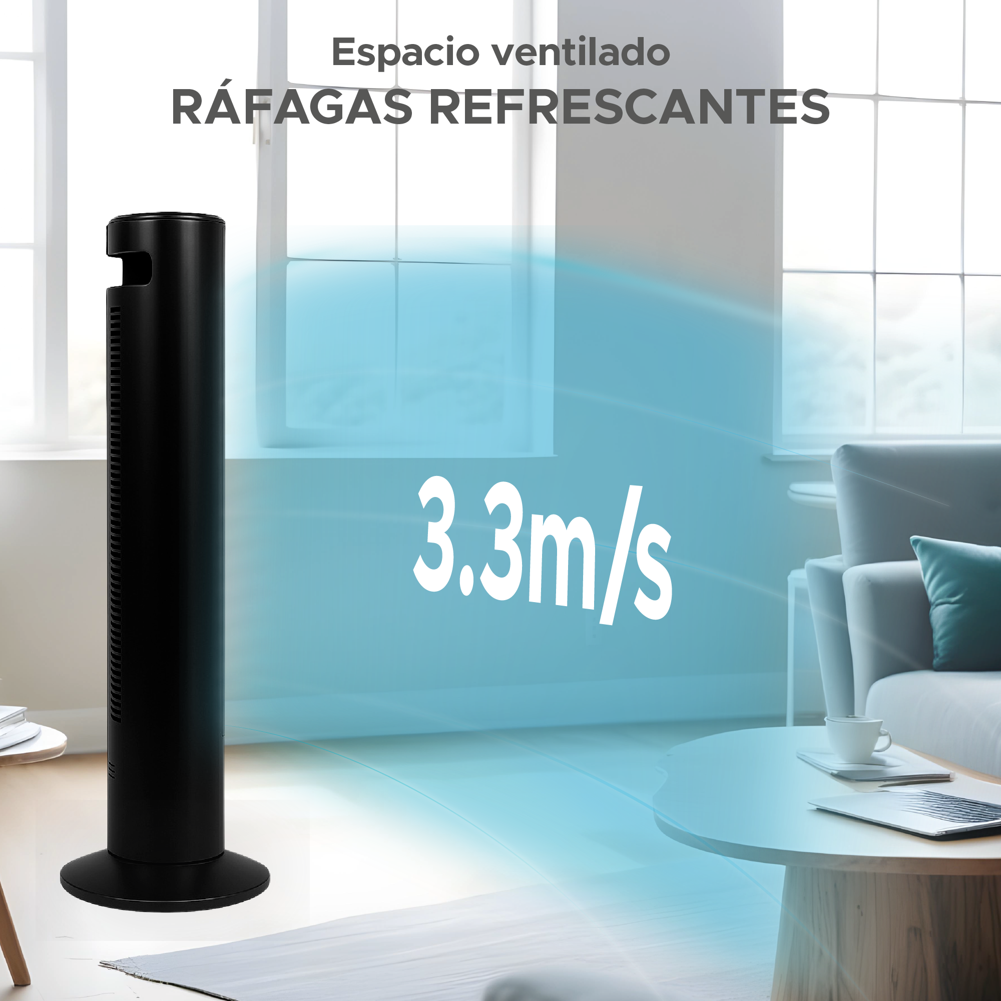 Foto 2 | Set de 2 Ventiladores de Torre Sky Care 29''