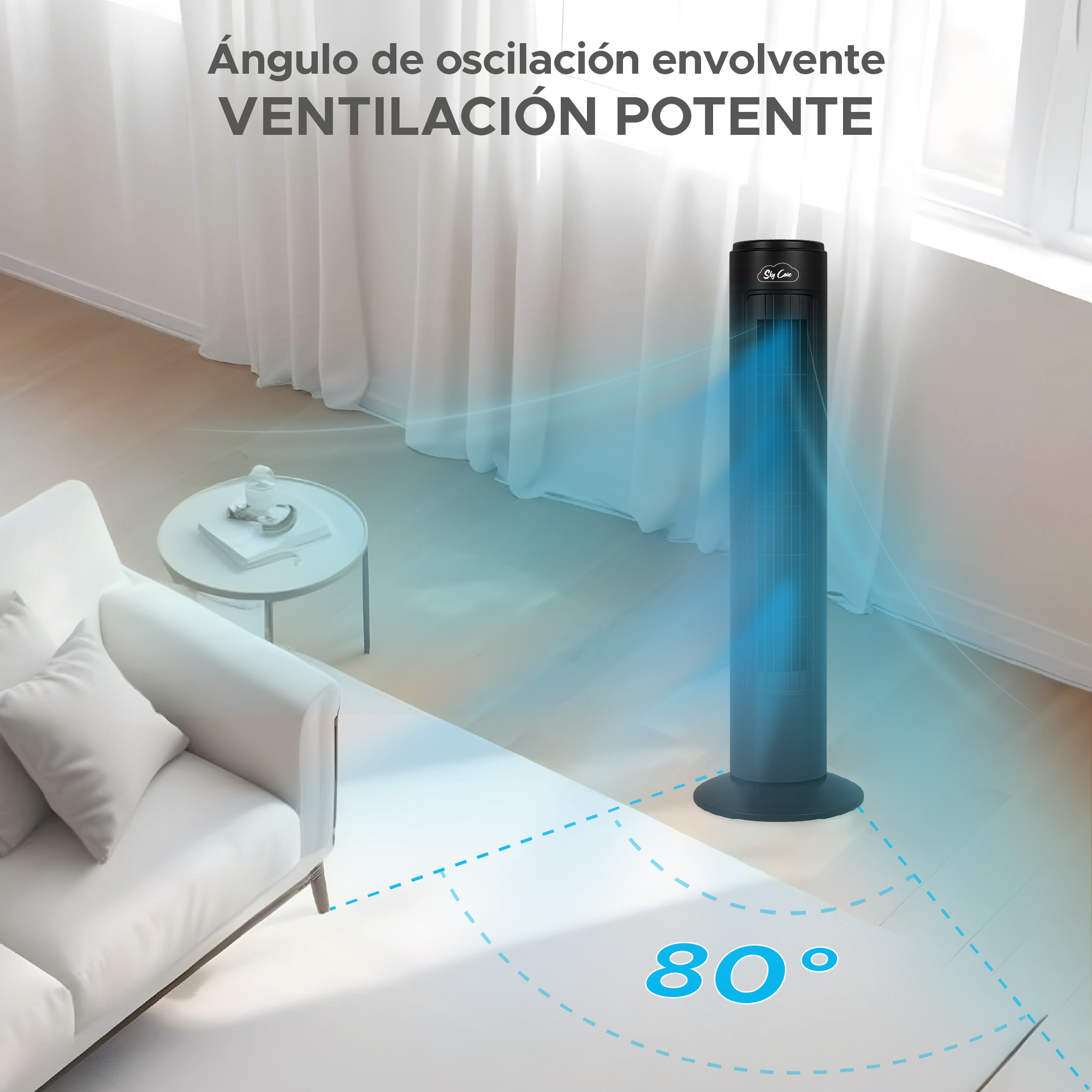 Foto 4 pulgar | Set de 2 Ventiladores de Torre Sky Care 29''